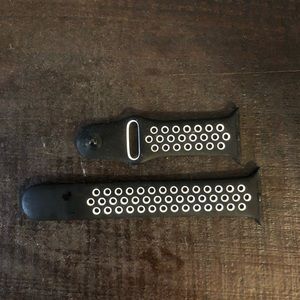 Black/White Nike Apple Watch Band